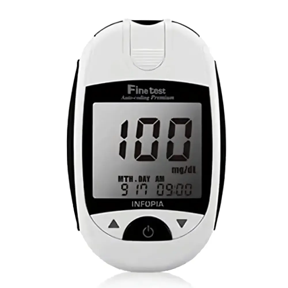 Fine Test Auto-coding Diabetes Measuring Digital Glucometer Machine – View 1