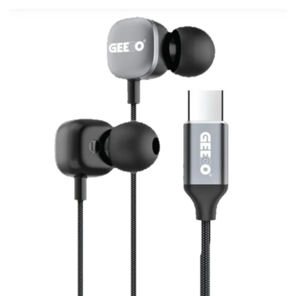 Geeoo TC600 Type-C Stereo 3.5mm Wired Earphone – View 1