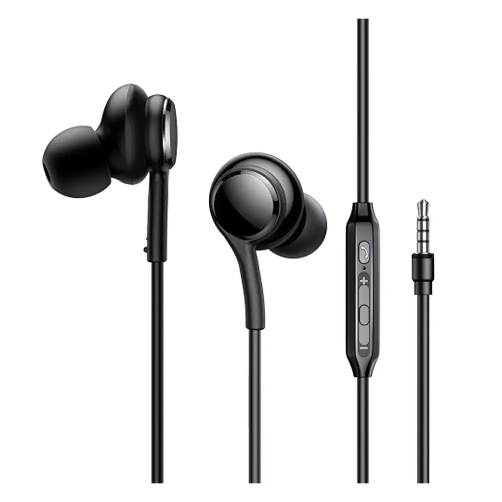 Joyroom JR-EW02 Wired Series In-Ear Wired Earbuds – Color: Black – View 1