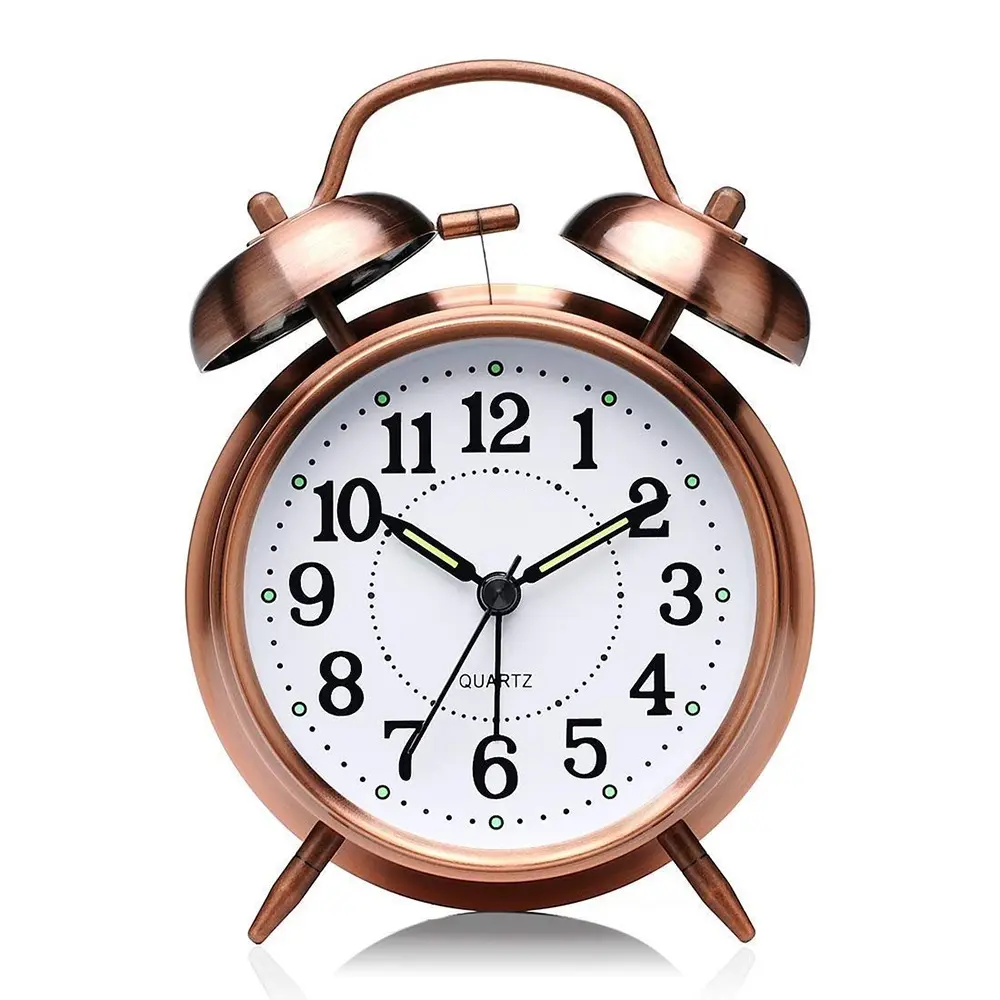 Brass Perfect for Heavy Copper Table Alarm Clock – View 1