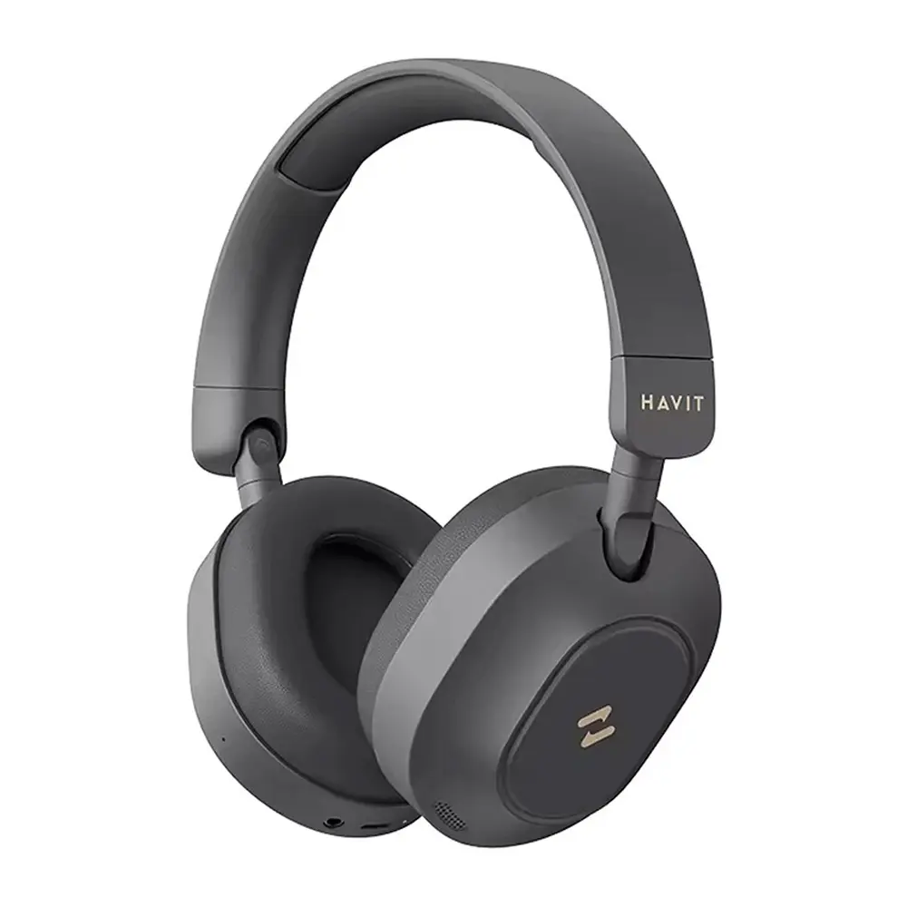 Havit H668BT ANC Foldable Bluetooth Over-Ear Headphone – Color: Black – View 1