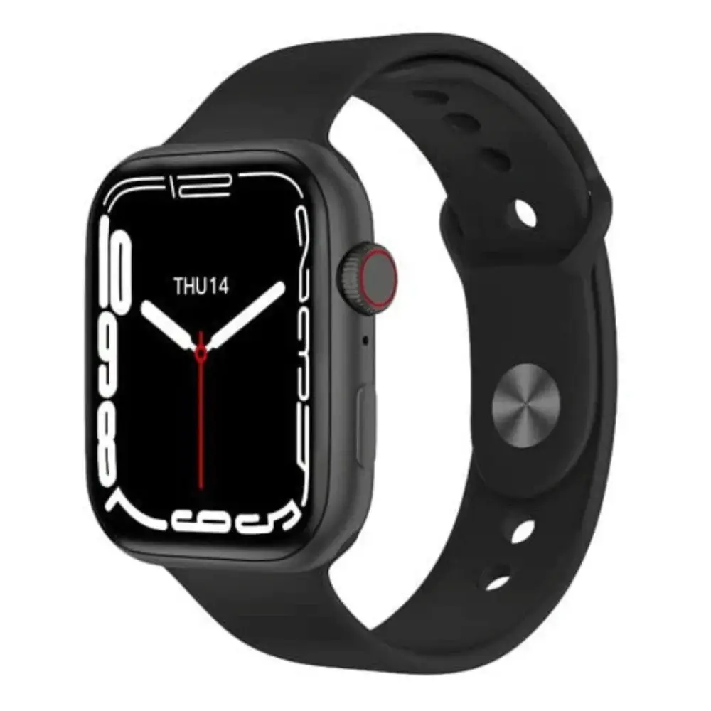 Microwear 007 Wireless Charging Smartwatch – Color: Black – View 1