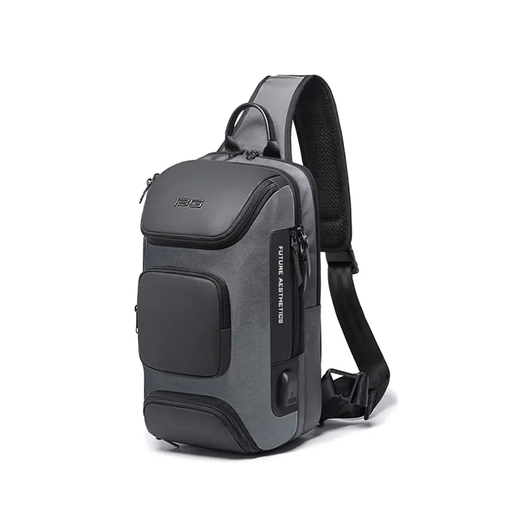 BANGE BG-7086 Stylish Casual Single Shoulder Cross body Bag – Color: Gray – View 1
