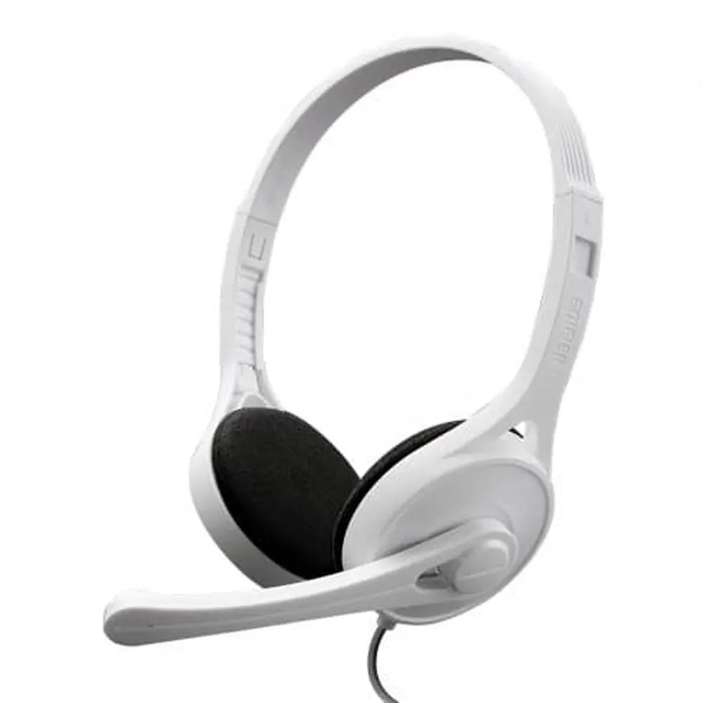 Edifier K550 Communicator 3.5mm Single Plug Wired Headphone – Color: White – View 1