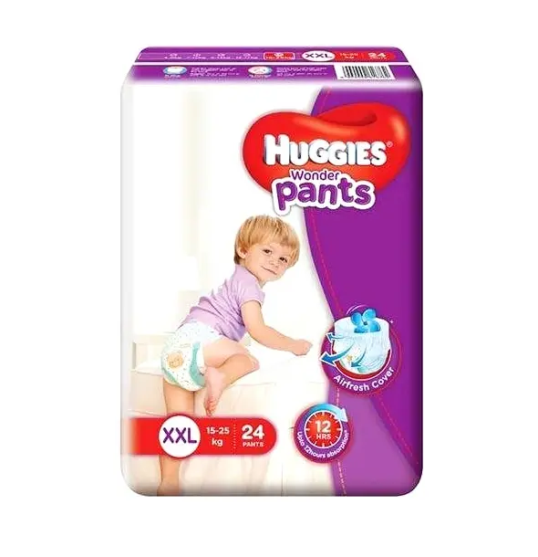 Huggies Wonder 360-Degree Stretch Comfort Waist Pant System Baby Diaper – Quantity: 24 pcs – View 1