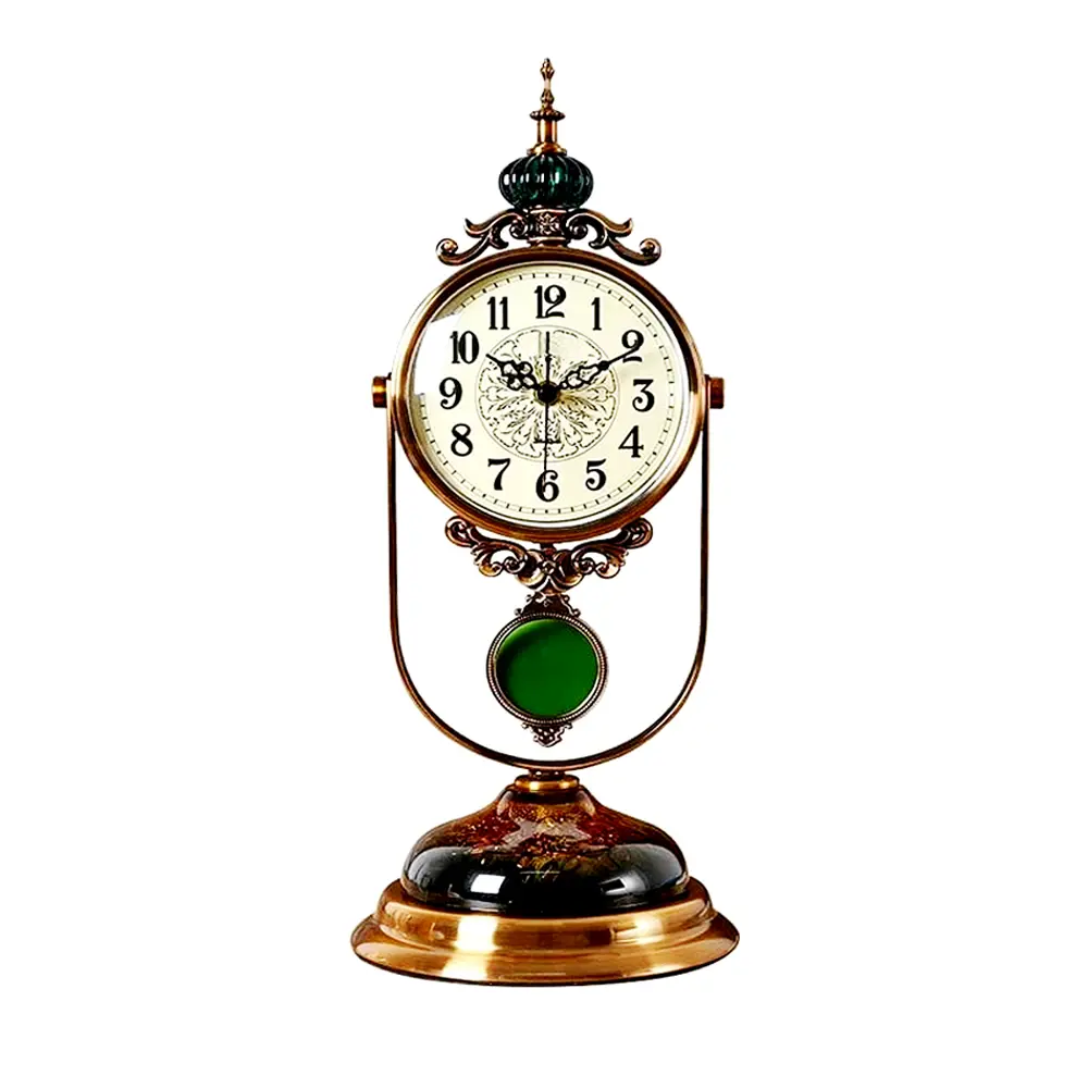 Pendulum GaRcan Metal Decorative Luxury Table Clock – View 1