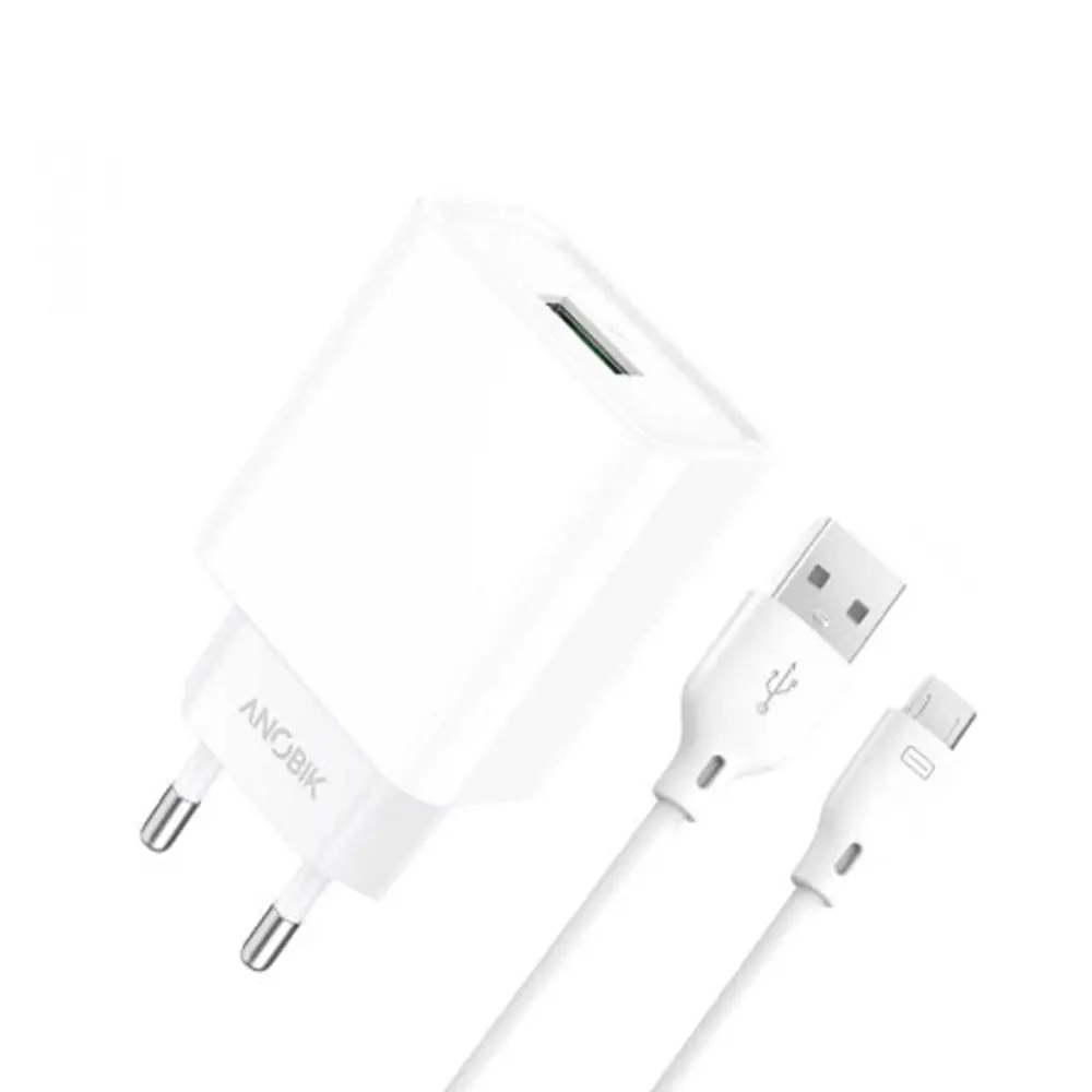 Anobik Turbo II 20W Fast Charger with Micro USB Cable – View 1