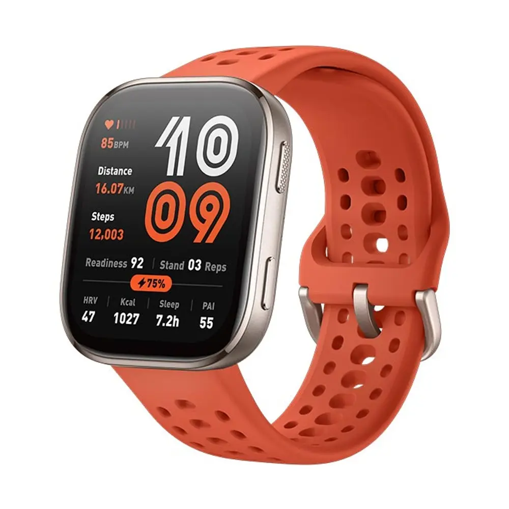 Amazfit Bip 6 BT Calling Smartwatch – Color: Red – View 1