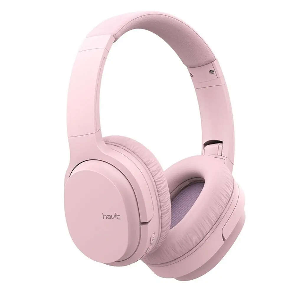 Havit I62 Bluetooth Headphone – Color: Pink – View 1