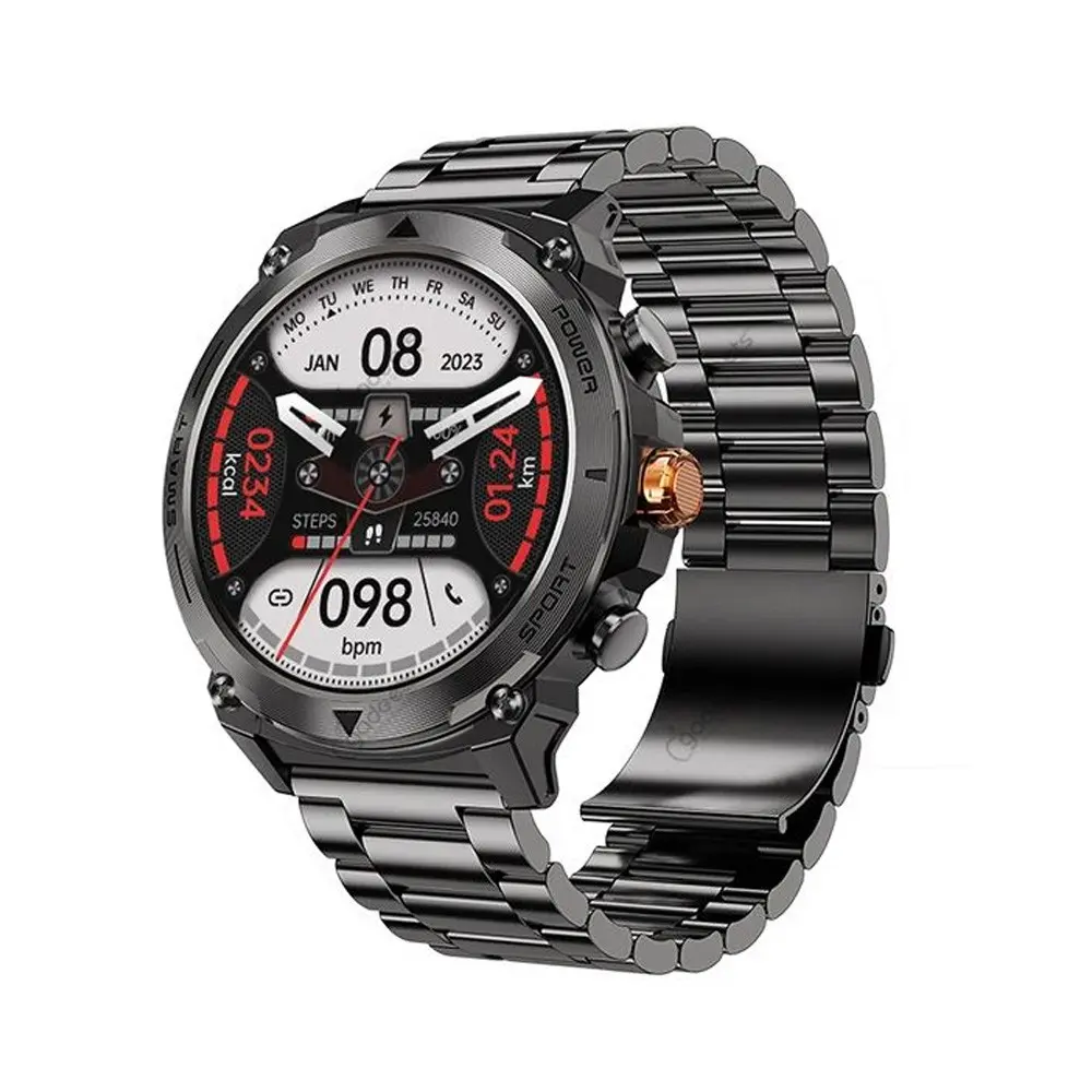 Wiwu SW03 AMOLED Smart Watch – Color: Black – View 1
