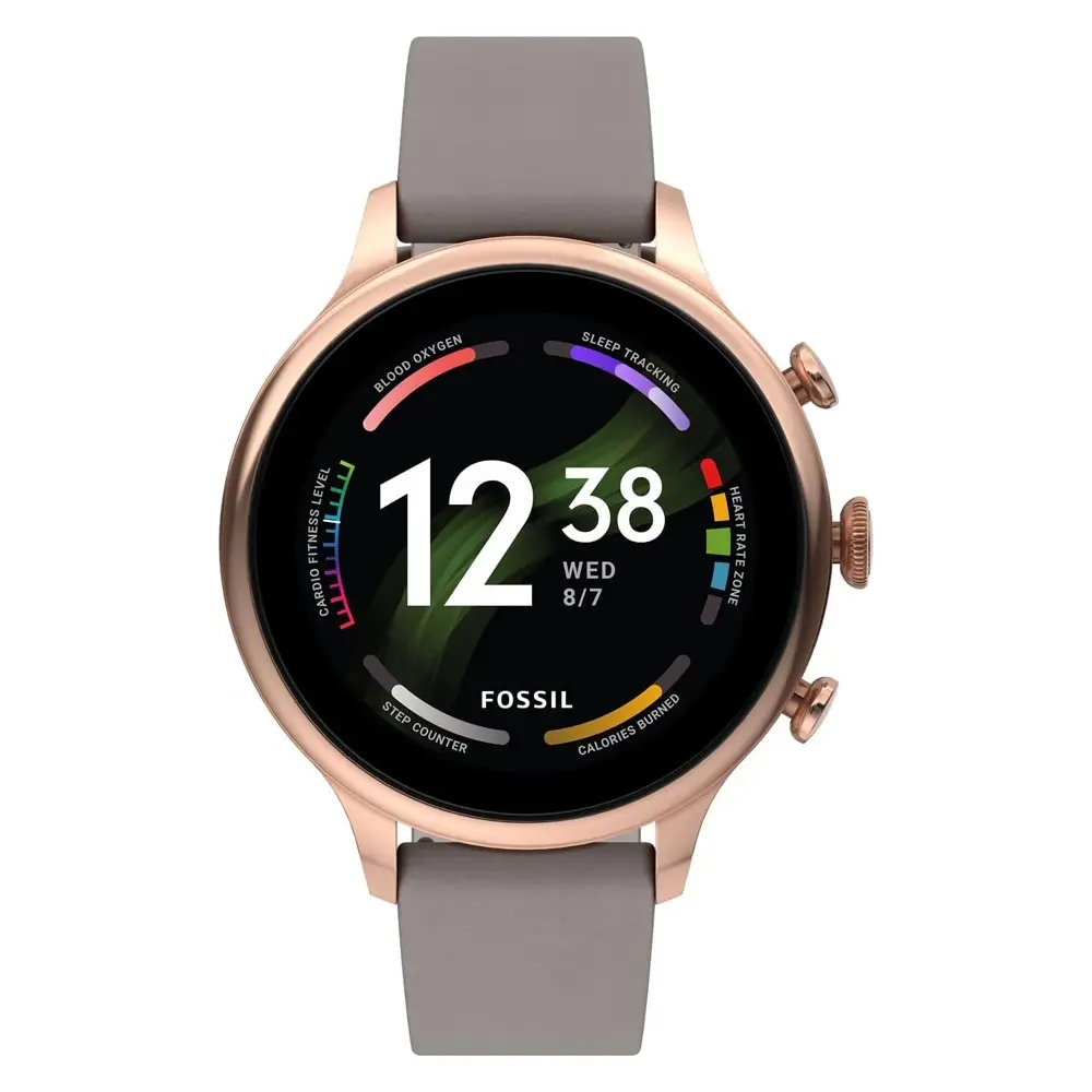 Fossil FTW6079V Gen 6 Gray Leather Women's Smart Watch – View 1