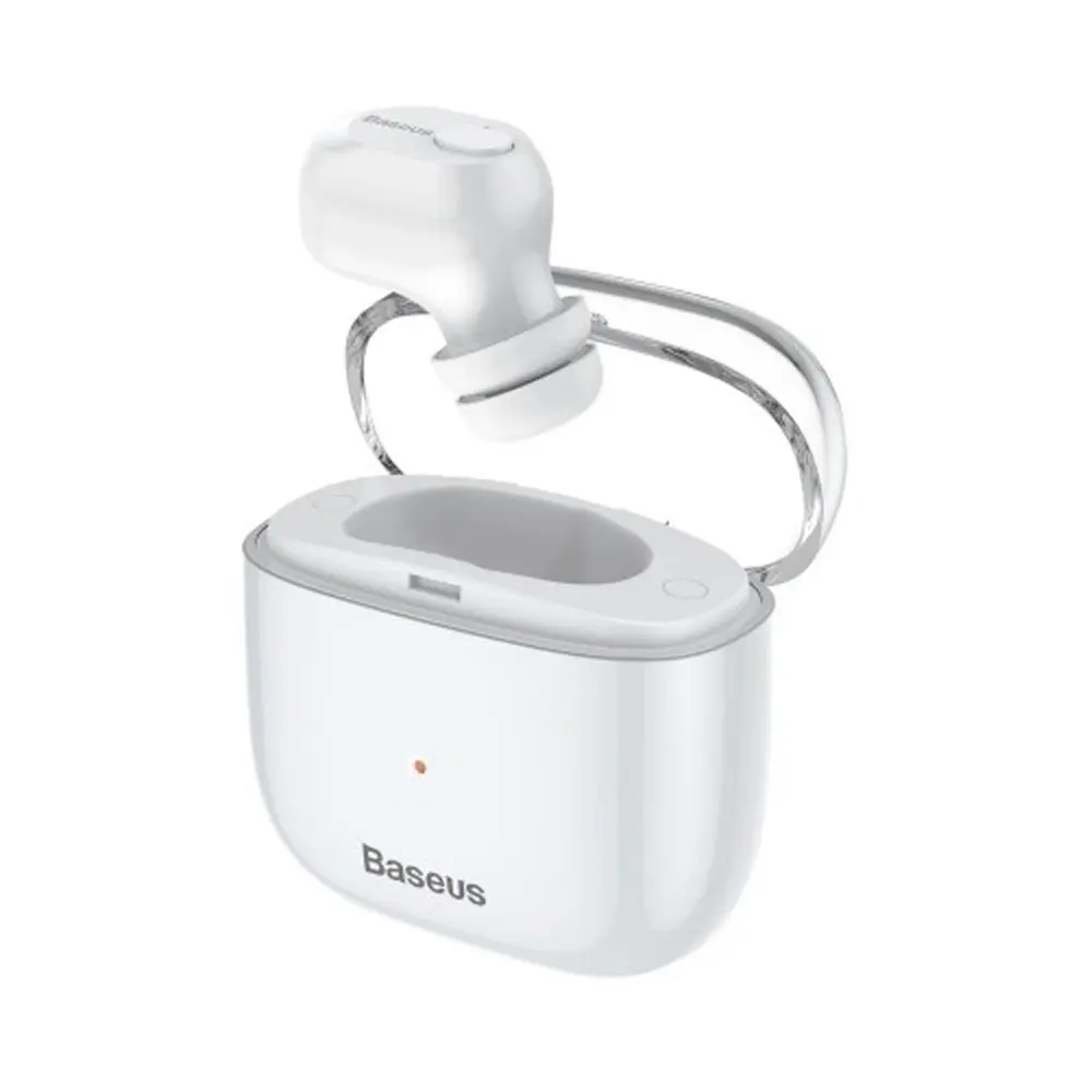 Baseus Encok A03 Bluetooth Single Earbud With Charging Case – Color: White – View 1