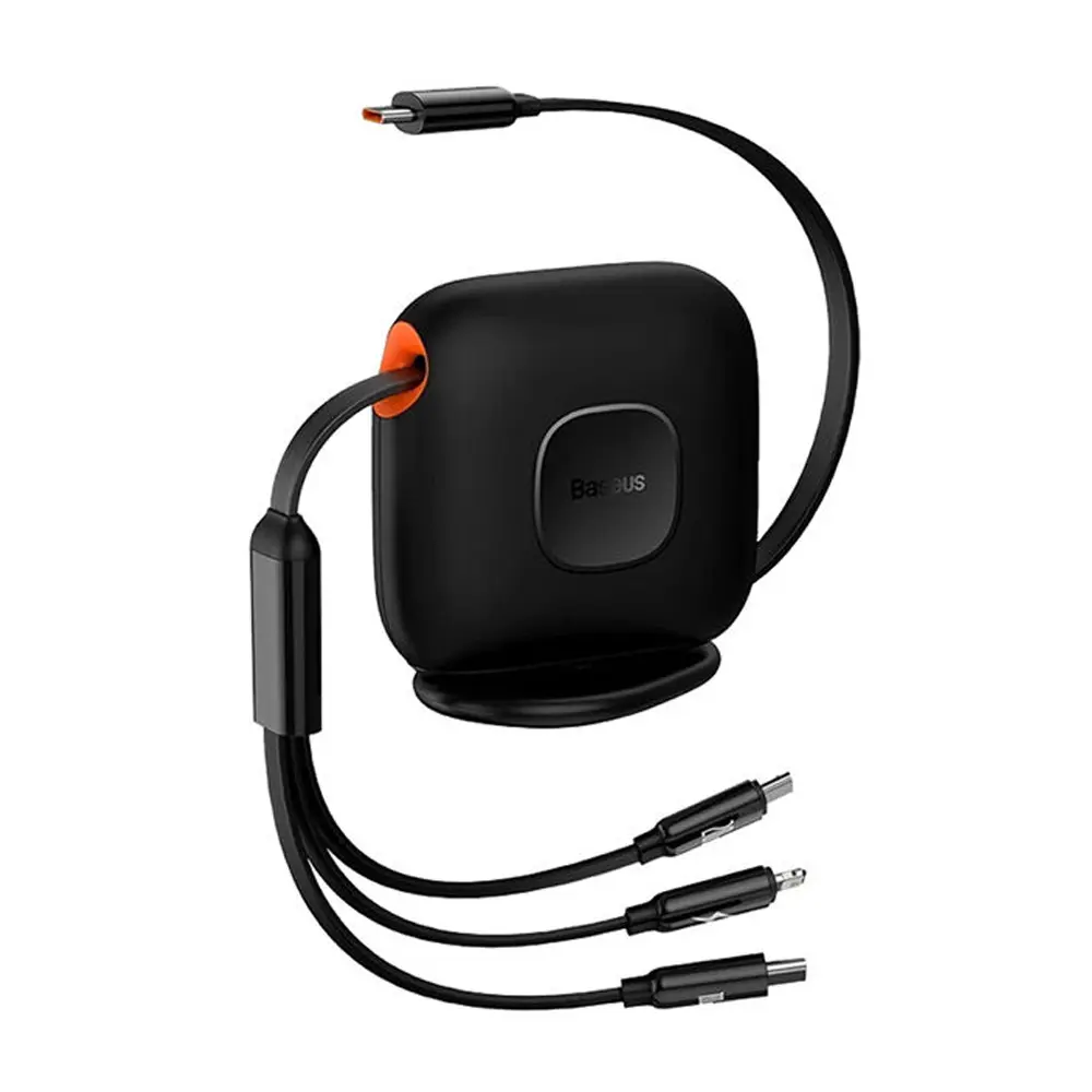 Baseus 100W 3-in-1 Retractable Fast Charging 1.7m Type-C Cable  – View 1