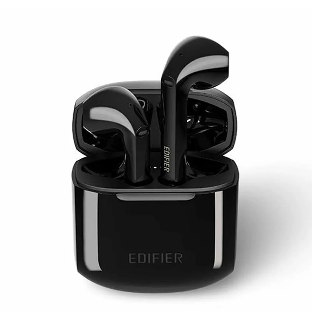 Edifier TWS200 Plus True Wireless Stereo Bluetooth Earbuds – Color: Black – View 1