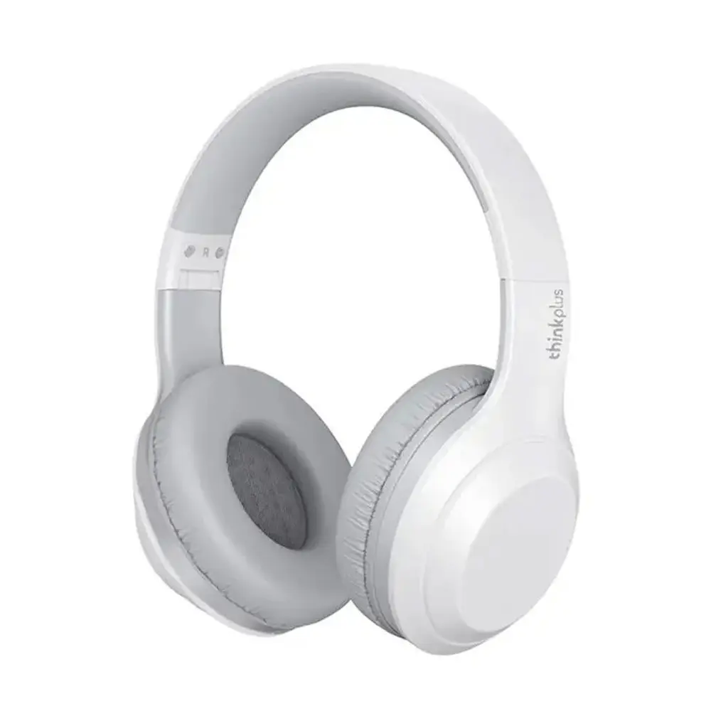 Lenovo Thinkplus TH10 Stereo Wireless Bluetooth Headphone – Color: White – View 1