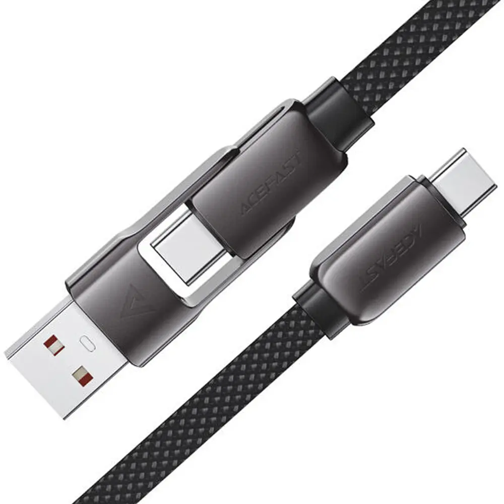 ACEFAST C13-04 60W USB-A/USB-C to USB-C Fast Charging & Data Sync Cable – View 1