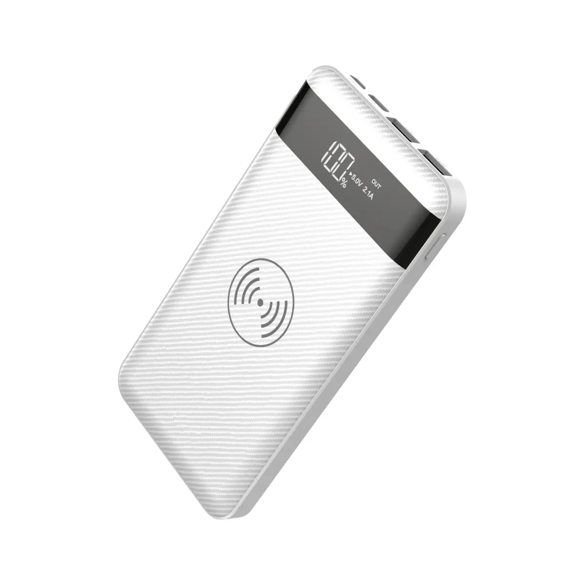 HOCO J11 Digital Display Wireless Charging 10000mAh Power Bank – Color: White – View 1