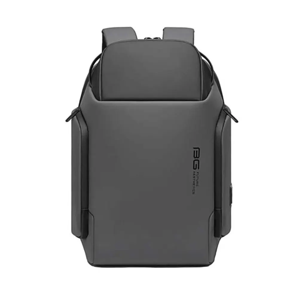 BANGE BG-7277 Business Large Capacity Backpack Men Waterproof Travel Computer Backpack – Color: Gray – View 1