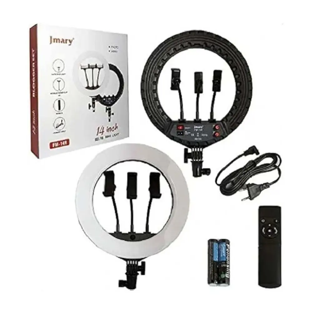 JMARY FM-14R Photography Light 14-inch Live Streaming Ring Light – View 1