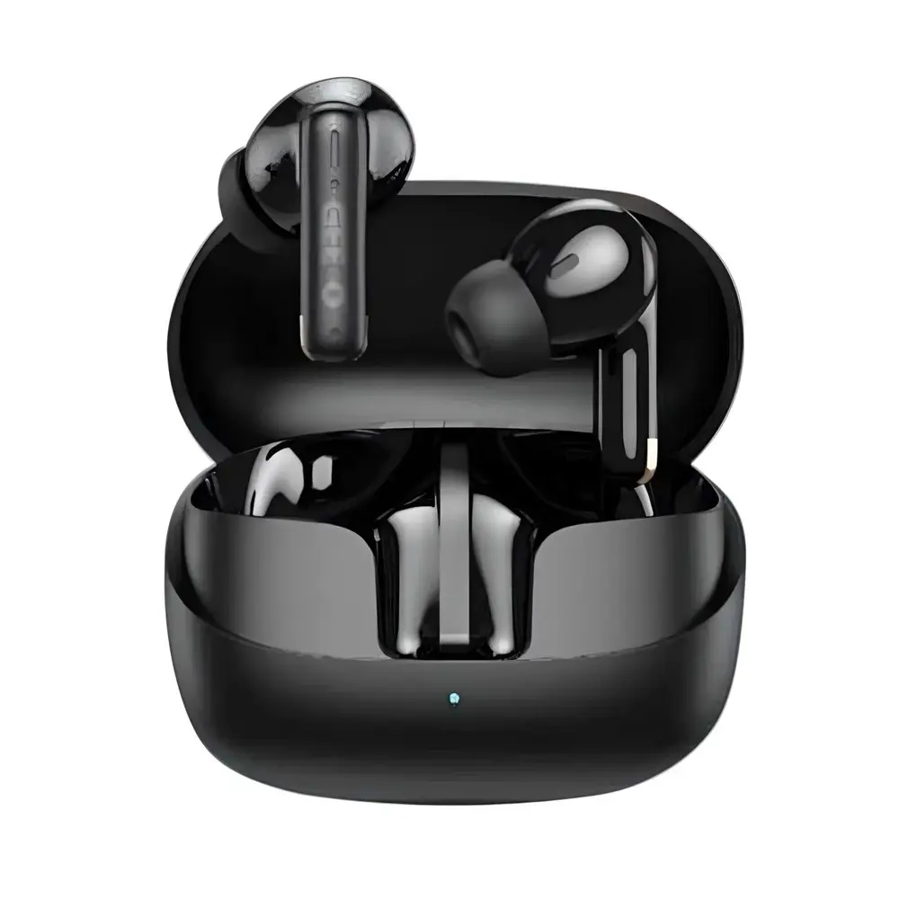 GEEOO T6 Heavy Bass Touch Control True Wireless Earbuds – Color: Black – View 1