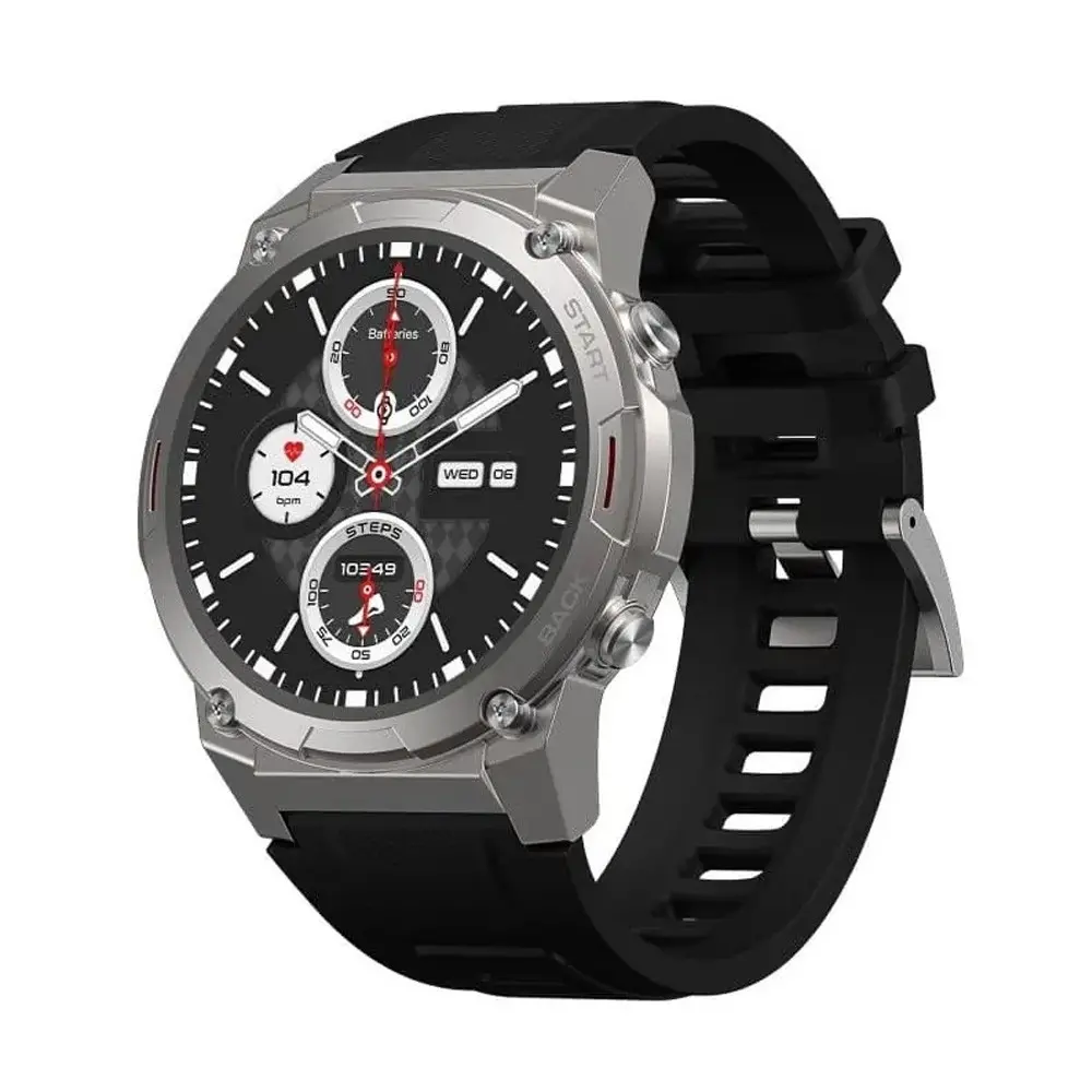 Zeblaze VIBE 7 Pro AMOLED Smartwatch – Color: Silver – View 1