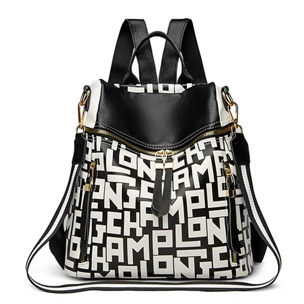 New Fashionable Stylish and Versatile Everyday Women’s Backpack (White) – View 1