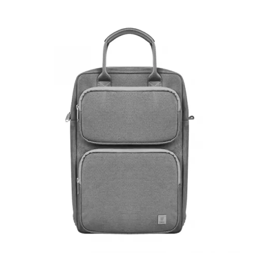 WIWU 14.2 inch Alpha Vertical Double Layer Laptop Bag – Color: Gray – View 1