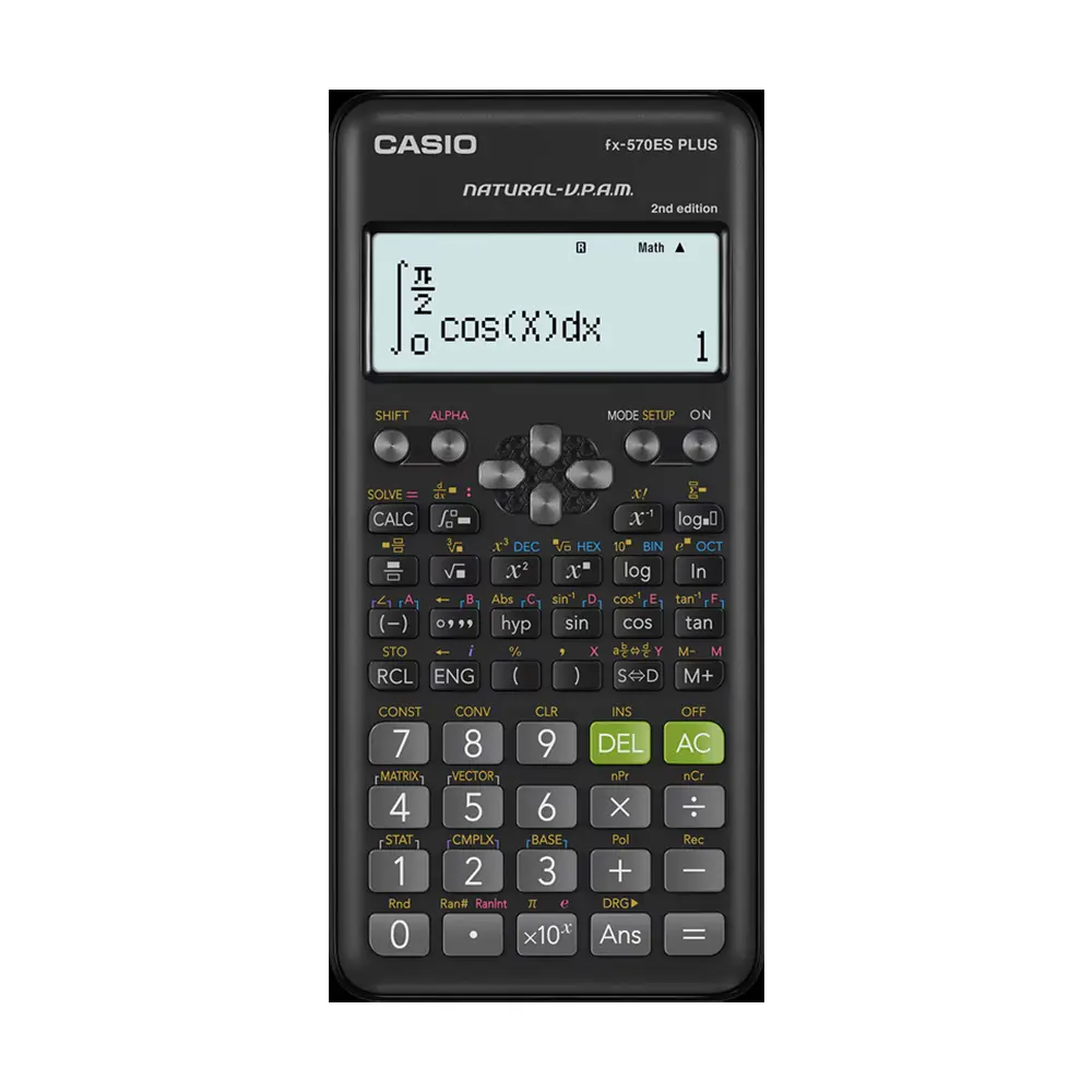 Casio FX-570ES PLUS-2 2nd Edition Non Programmable Scientific Calculator – View 1