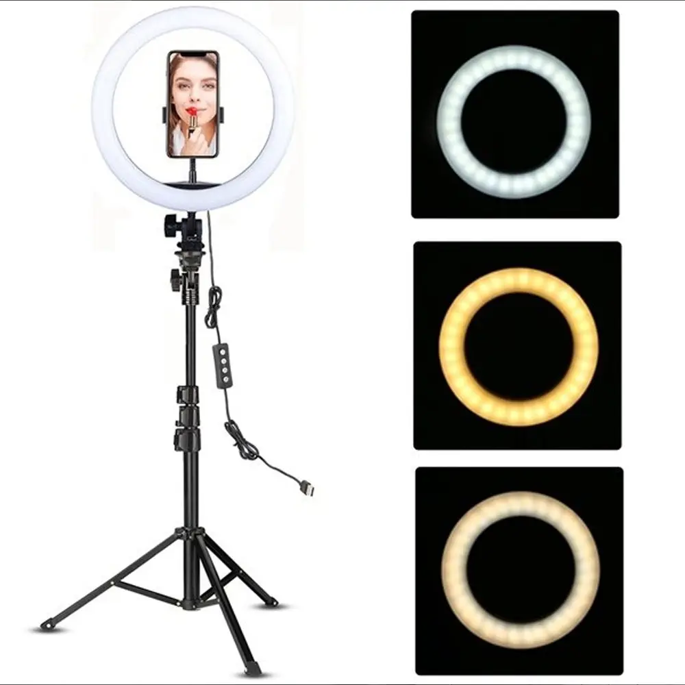 Light Photography Live Broadcasting and Self-portrait 18 Inch Ring Light – View 1