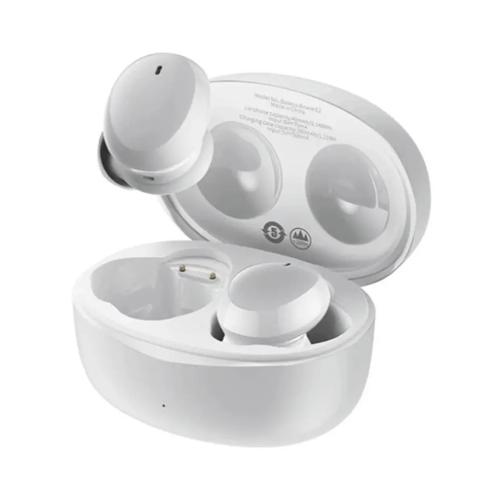 Baseus E2 True Wireless TWS Earbuds – Color: White – View 1