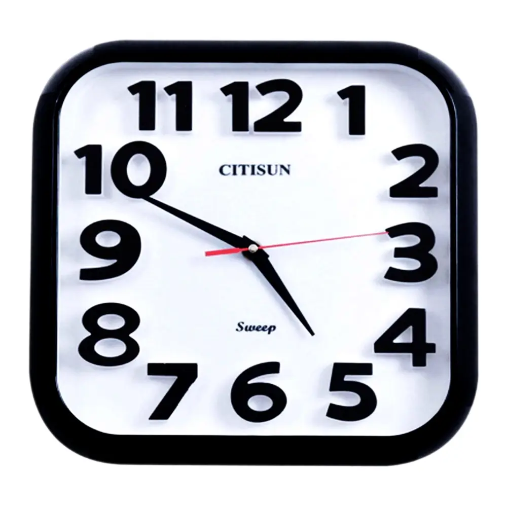 Citisun 49 Digit Square Soundless Movement Wall Clock – View 1