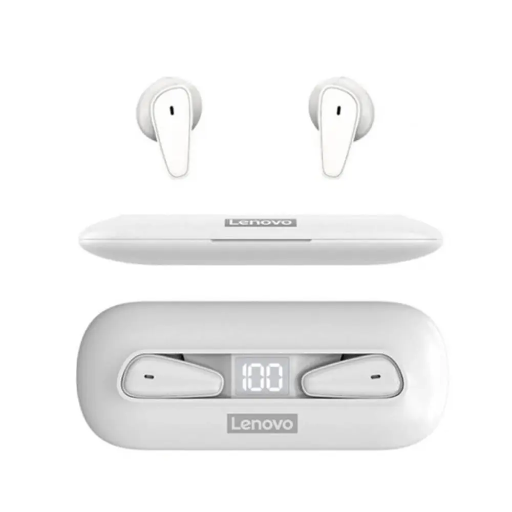 Lenovo XT95 True Wireless Stereo Bluetooth Earbuds – Color: White – View 1