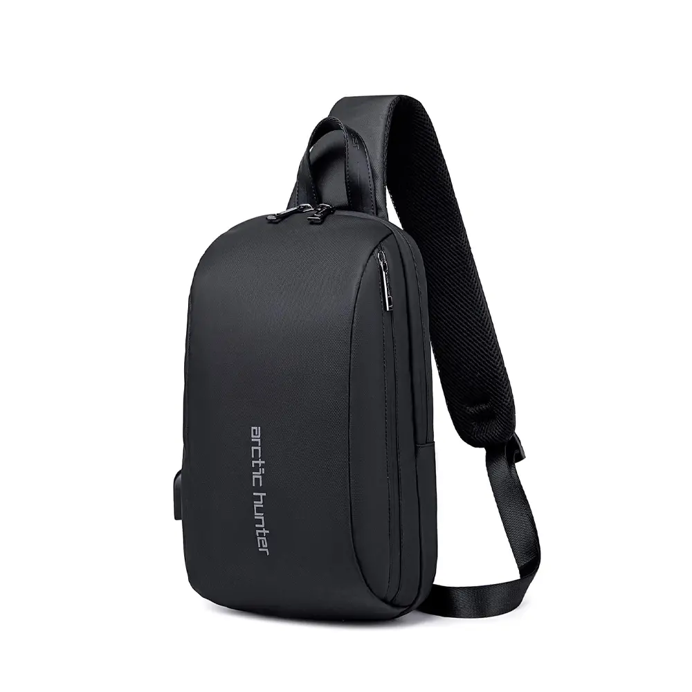 Arctic Hunter XB00081 Anti-Theft Pocket Shoulder Cross body Bag – Color: Black – View 1