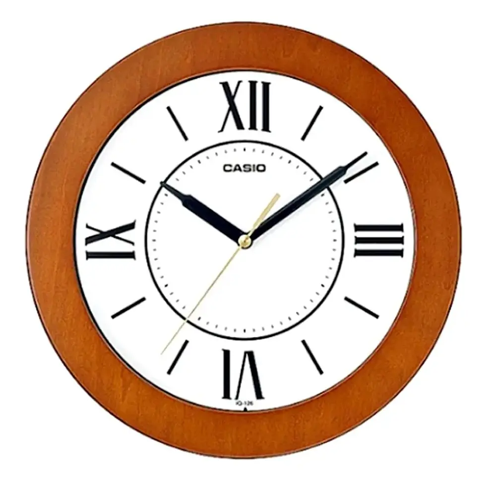 Casio IQ-01S-7DF Analog Clock Type Resin Wall Clock – View 1