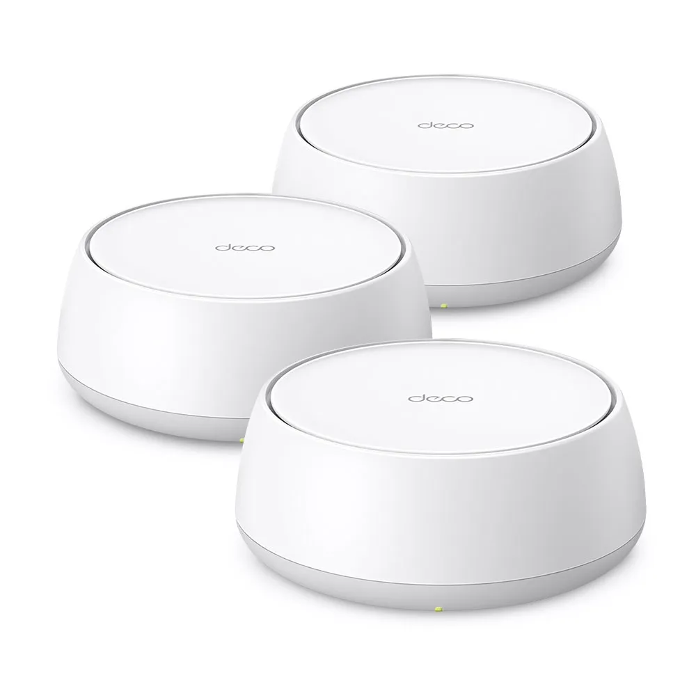 TP-Link Deco BE25 BE5000 Dual-Band WiFi 7 Mesh Router (3-Pack) – View 1