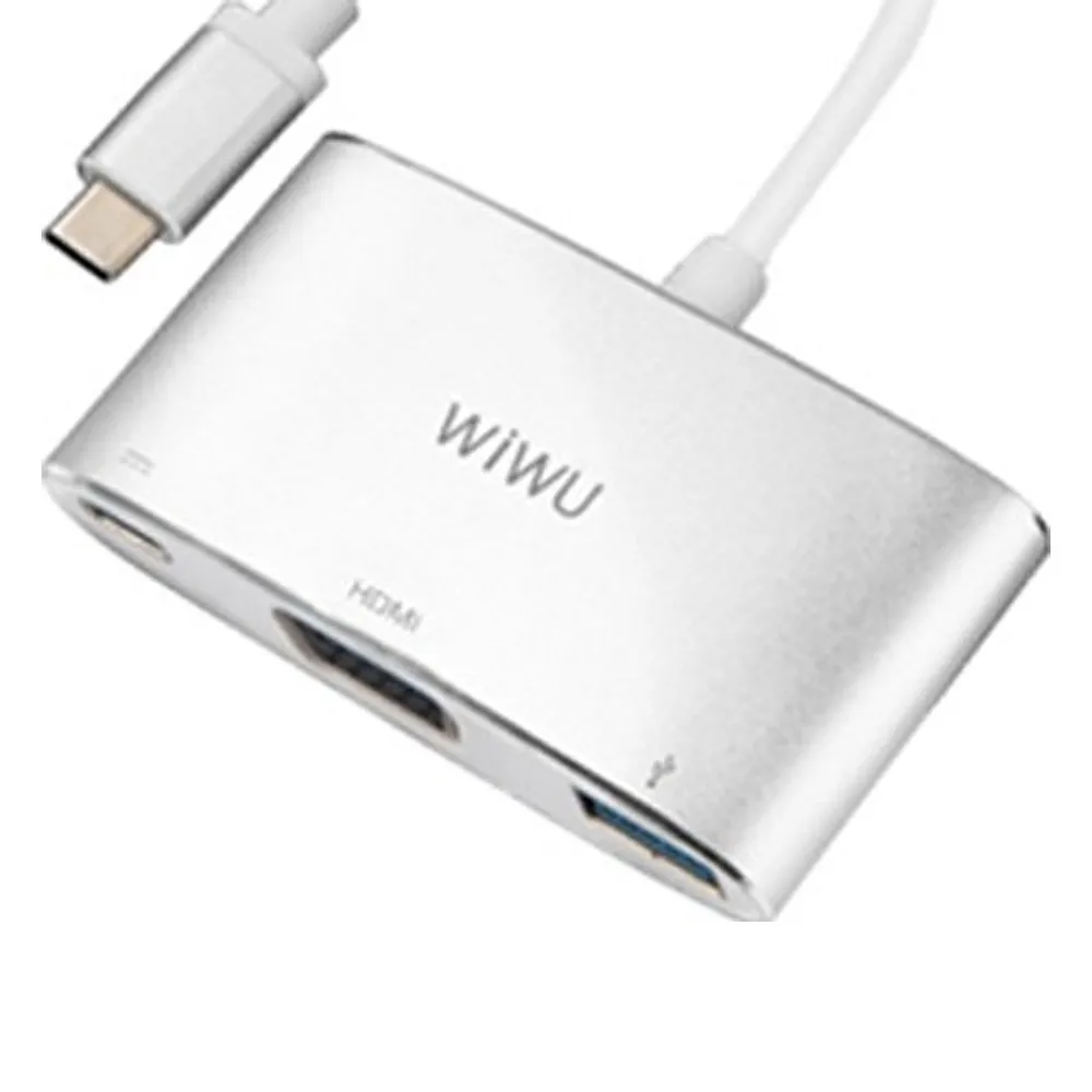 WiWu Alpha C2H 3 in 1 USB Type-C Hub – View 1