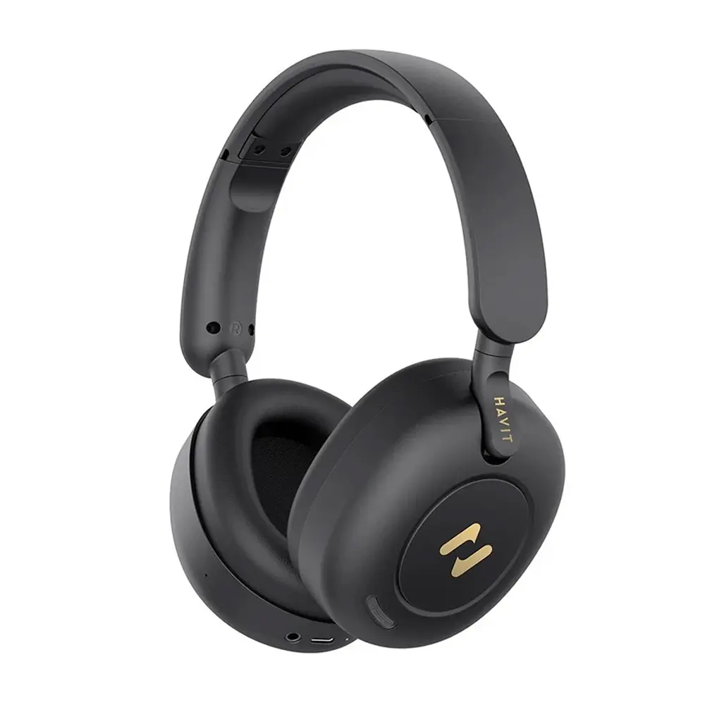  Havit H655BT Pro Hybrid ANC Wireless Bluetooth Headphone – Color: Black – View 1