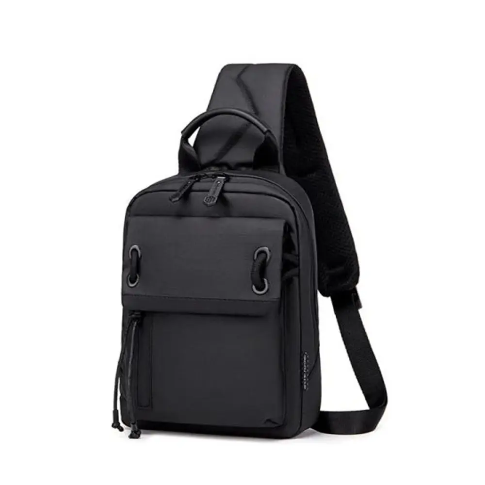 Arctic Hunter XB00526 Water Resistant Anti Theft Cross body Sling Bag – Color: Black – View 1