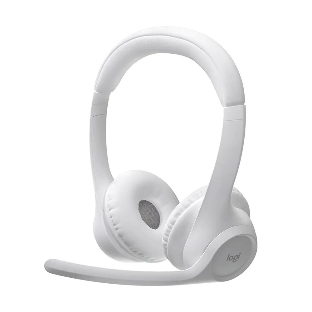 Logitech Zone 300 Wireless Bluetooth Headphone – Color: White – View 1