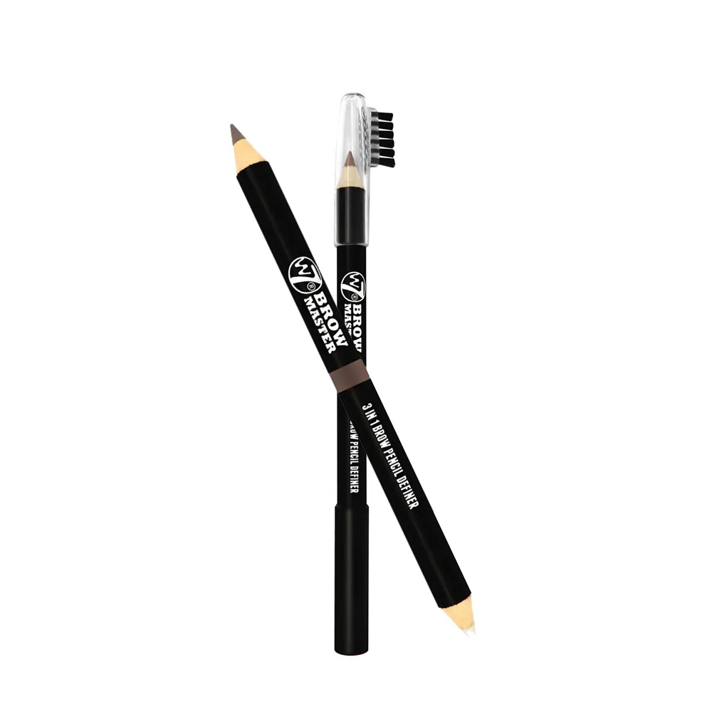 W7 Girl Eyebrow Pencil Master 3 in 1 Medium Brown – View 1