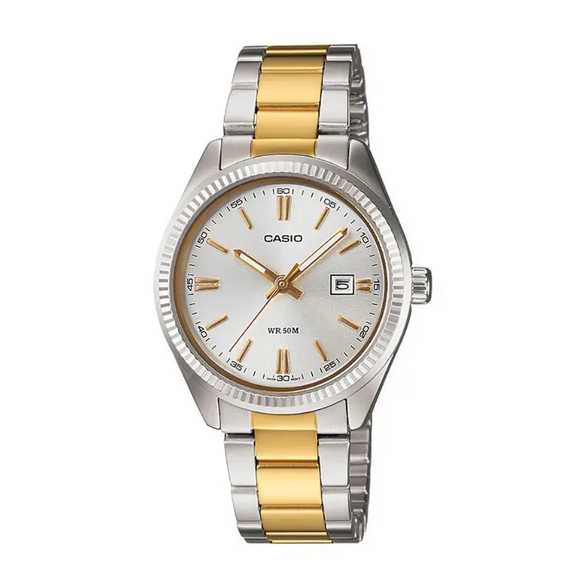 Casio LTP-1302SG-7AVDF Enticer Stainless Steel Two Tone Chain Ladies' Wristwatch – View 1