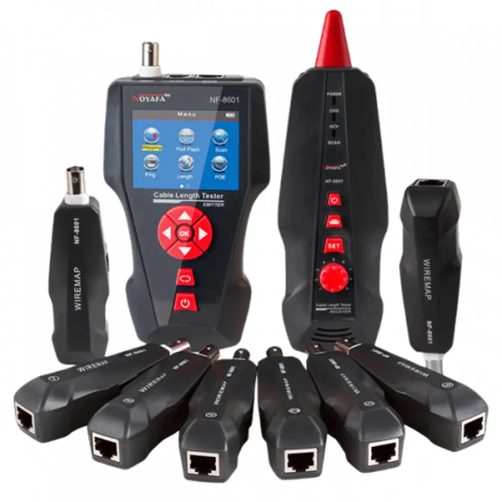 Noyafa NF-8601W PoE Ping Functions With Cable Length Tester – View 1