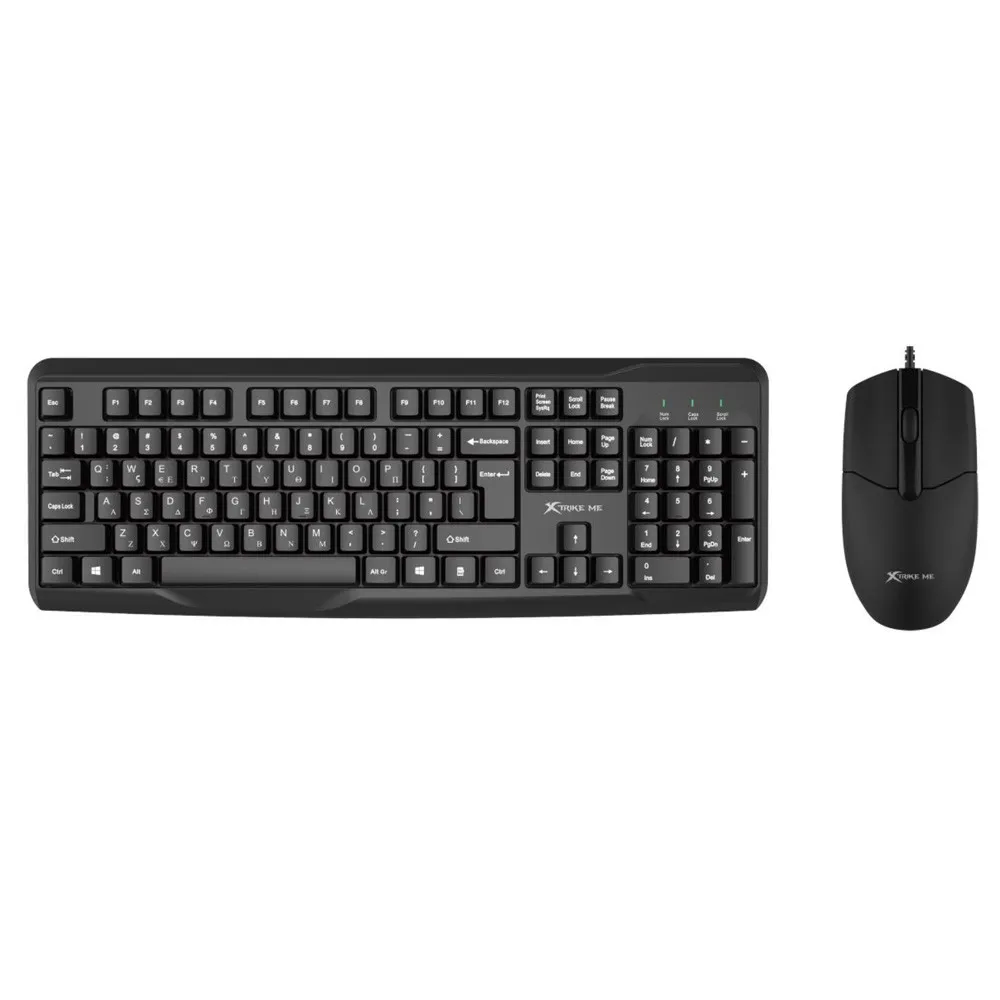 Xtrike Me MK-207 Wired Keyboard & Mouse Combo – Color: Black – View 1