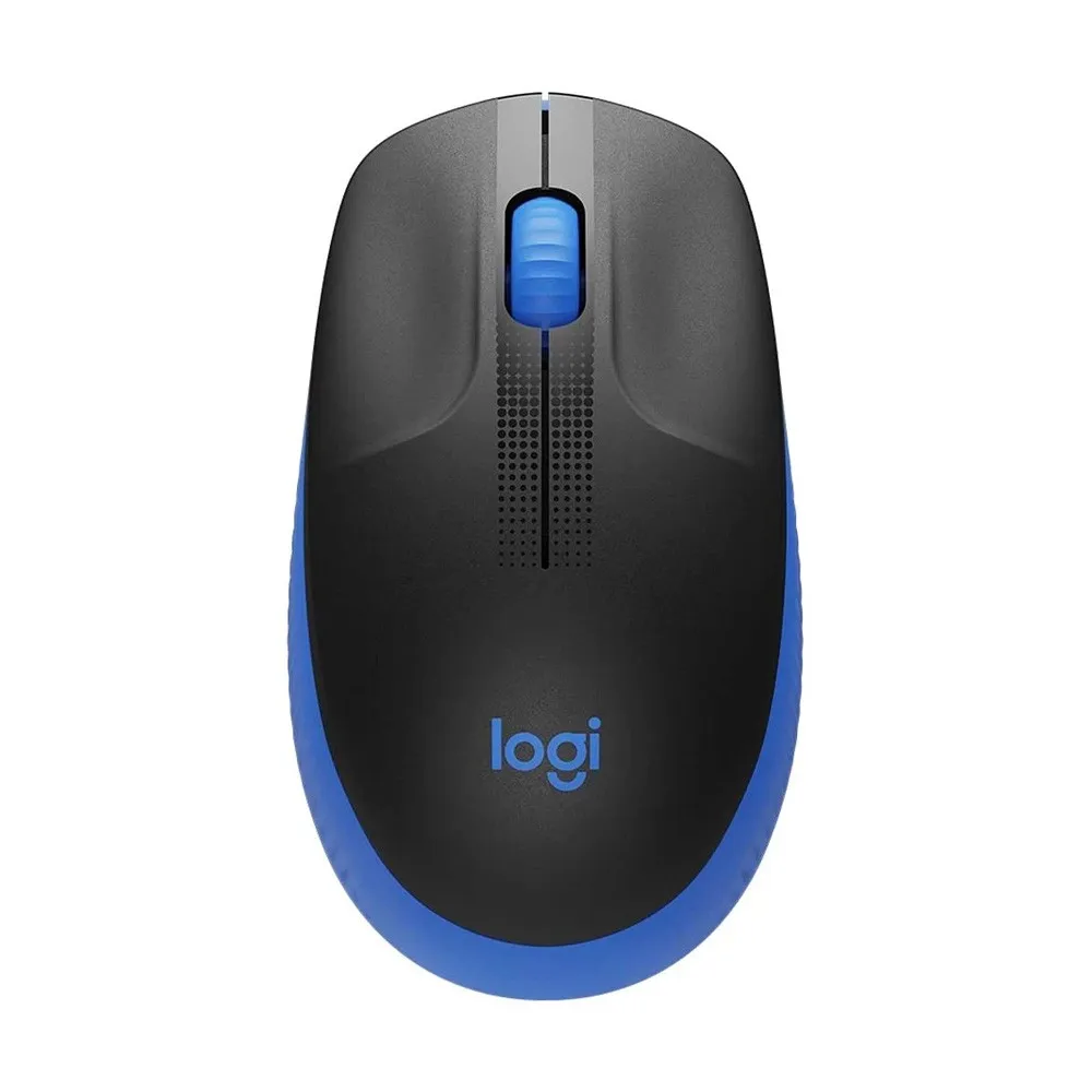 Logitech M190 Wireless Optical Mouse – Color: Blue – View 1