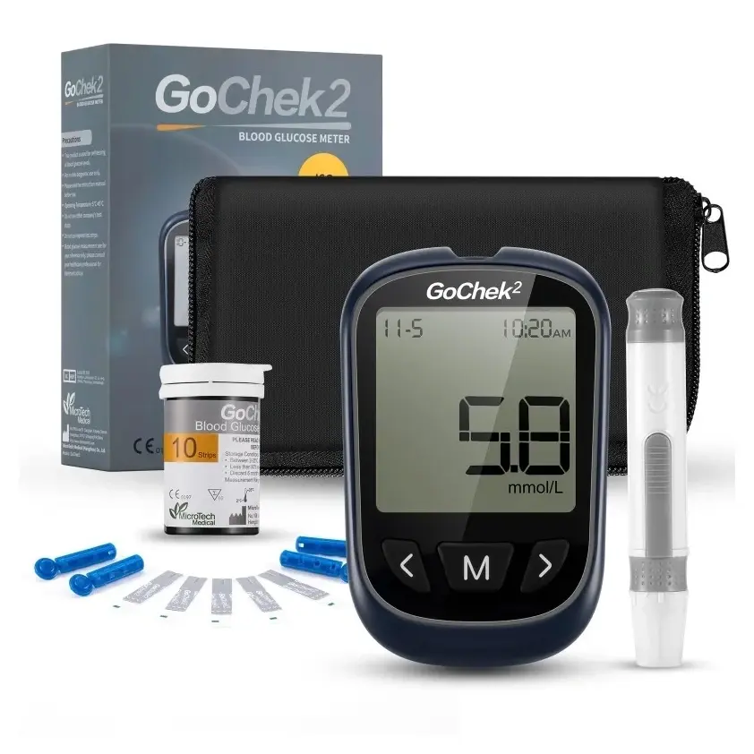 GoChek2 Connect Blood Glucose Monitoring System with Set – View 1