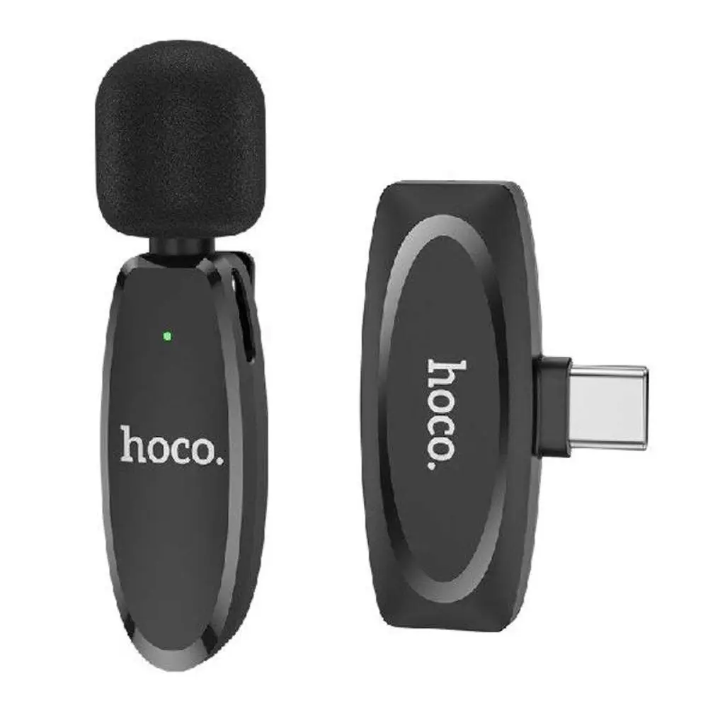Hoco L15 Lavalier Lightning Wireless Microphone – View 1