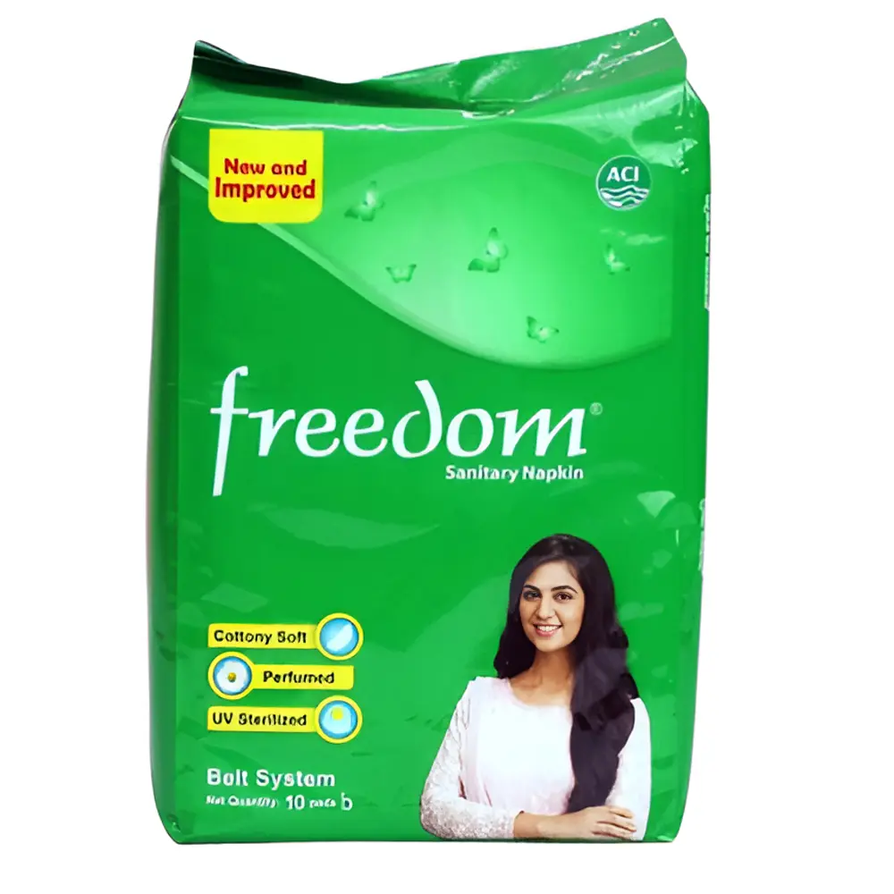 Freedom Belt System Comfortable & Leak-Proof Sanitary Napkin – Pack Of: 10 pcs – View 1
