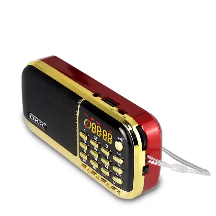 EONKO B836S with TF USB AUX Rechargeable FM Radio with Flashlight – View 1