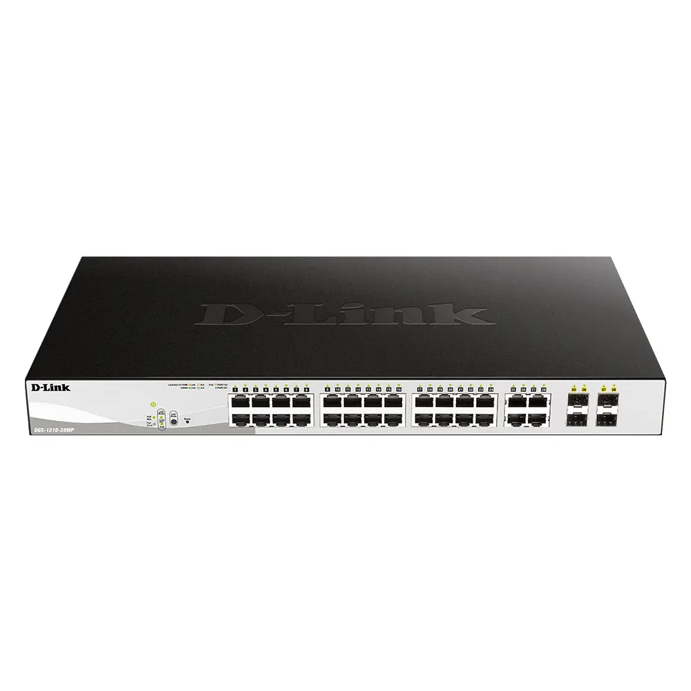 D-Link DGS-1210 28 Port Gigabit Smart Managed PoE Switch – View 1