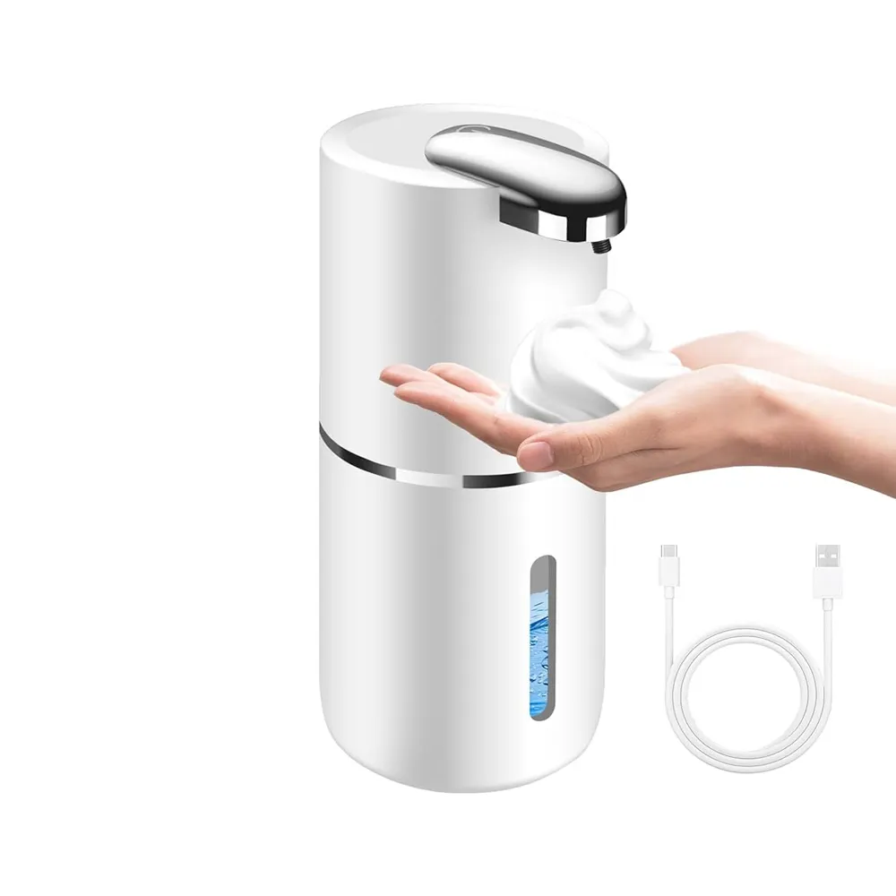 Electric Automatic Touchless Liquid Foam Soap Dispenser 350ml – Color: White – View 1